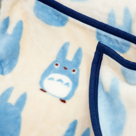 Linge de maison - Grande couverture Silhouette Totoro Bleu 200x140 cm - Mon Voisin Toto