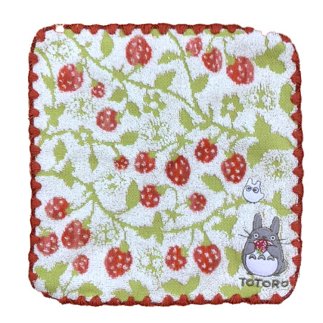 Linge de maison - Mini Serviette Forêt de fraises 25x25 cm - Mon Voisin Totoro