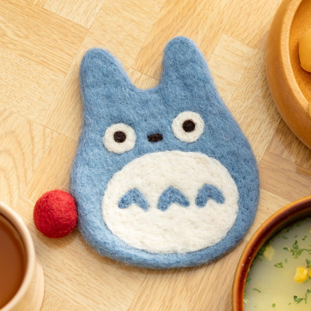 Cuisine et vaisselle - Sous-verre fait main en laine Totoro Bleu - Mon Voisin Totoro