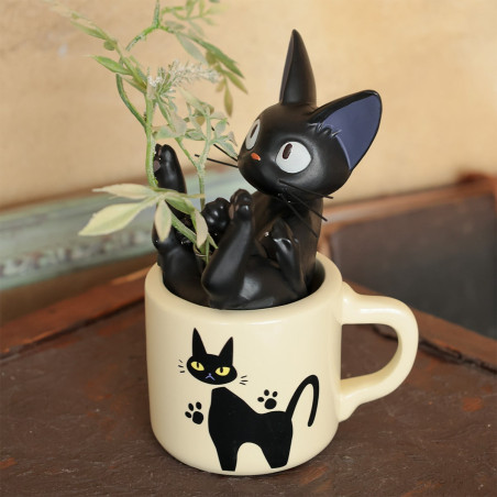 Décoration - Soliflore Jiji dans sa tasse - Kiki la petite sorcière