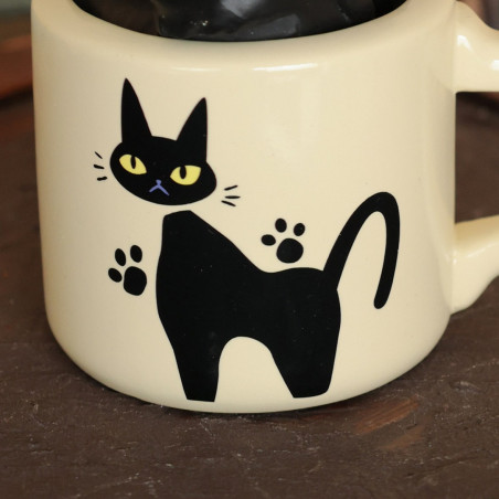 Décoration - Soliflore Jiji dans sa tasse - Kiki la petite sorcière